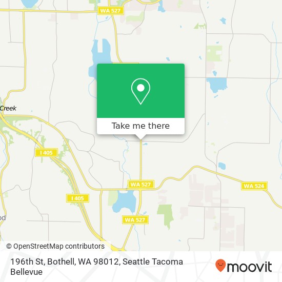 Mapa de 196th St, Bothell, WA 98012