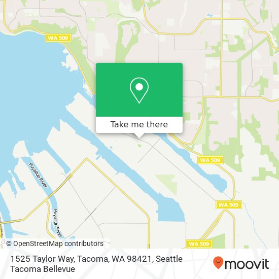 1525 Taylor Way, Tacoma, WA 98421 map