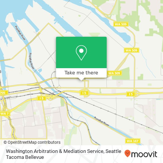 Washington Arbitration & Mediation Service map