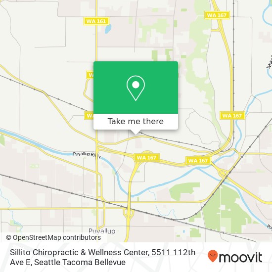 Mapa de Sillito Chiropractic & Wellness Center, 5511 112th Ave E