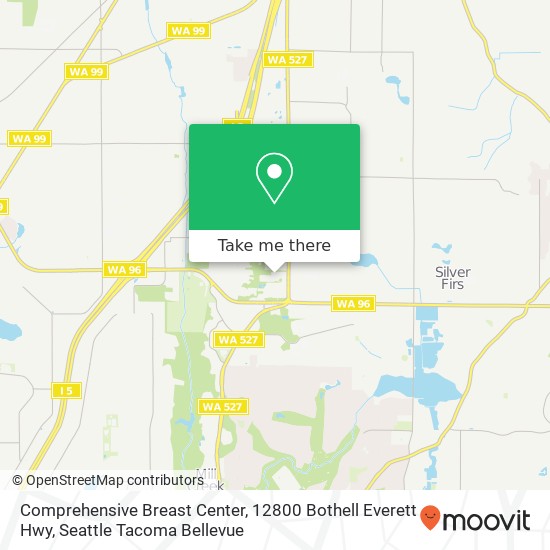 Mapa de Comprehensive Breast Center, 12800 Bothell Everett Hwy