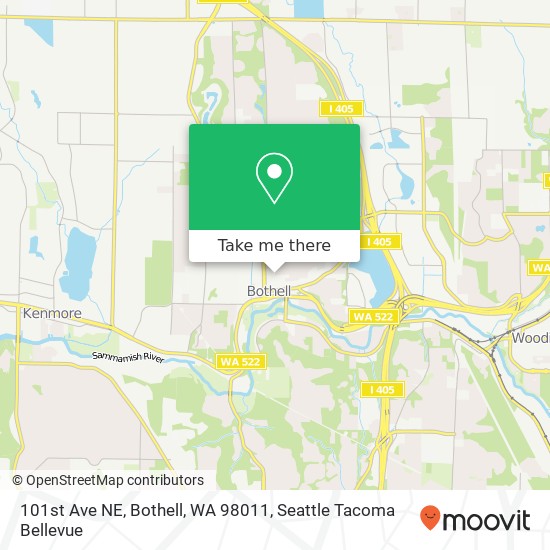 101st Ave NE, Bothell, WA 98011 map