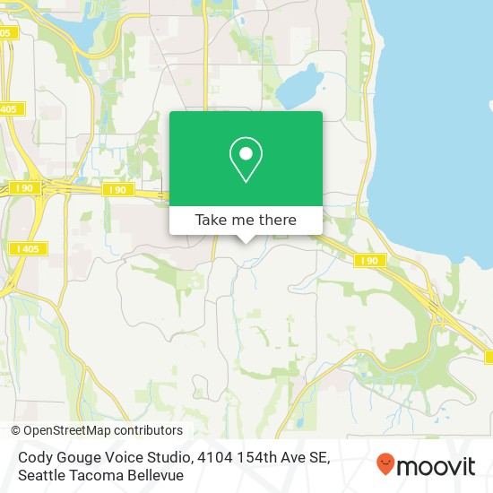 Mapa de Cody Gouge Voice Studio, 4104 154th Ave SE