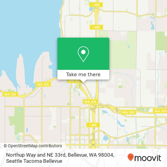 Mapa de Northup Way and NE 33rd, Bellevue, WA 98004