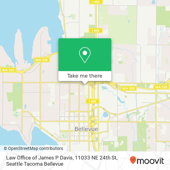 Mapa de Law Office of James P Davis, 11033 NE 24th St