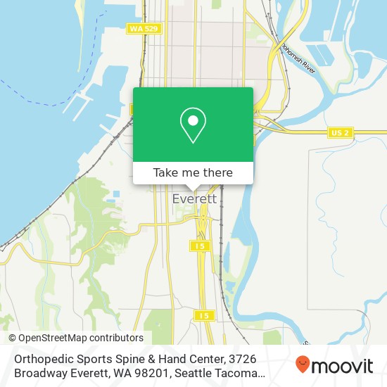 Orthopedic Sports Spine & Hand Center, 3726 Broadway Everett, WA 98201 map