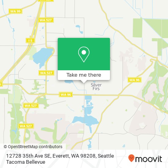 Mapa de 12728 35th Ave SE, Everett, WA 98208