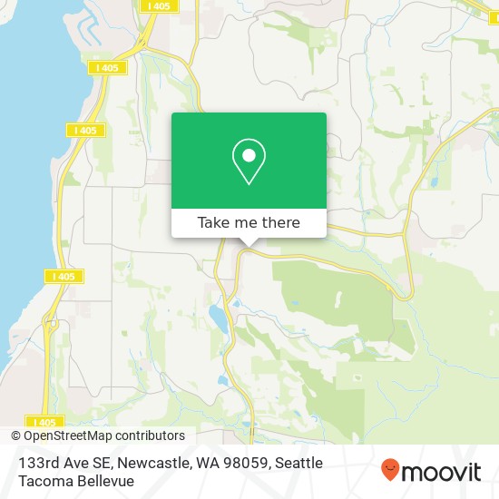 Mapa de 133rd Ave SE, Newcastle, WA 98059