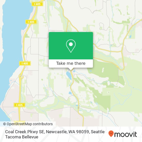 Coal Creek Pkwy SE, Newcastle, WA 98059 map