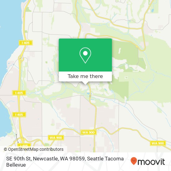 Mapa de SE 90th St, Newcastle, WA 98059