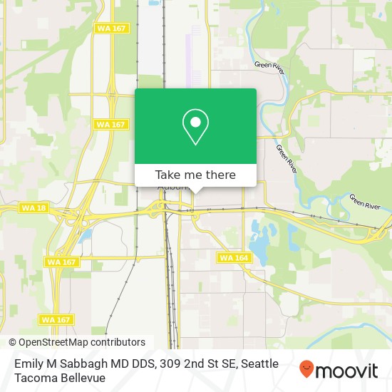 Mapa de Emily M Sabbagh MD DDS, 309 2nd St SE