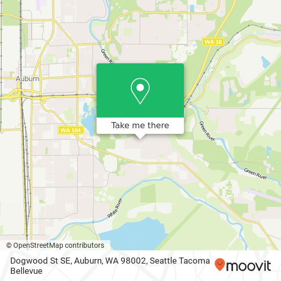 Mapa de Dogwood St SE, Auburn, WA 98002