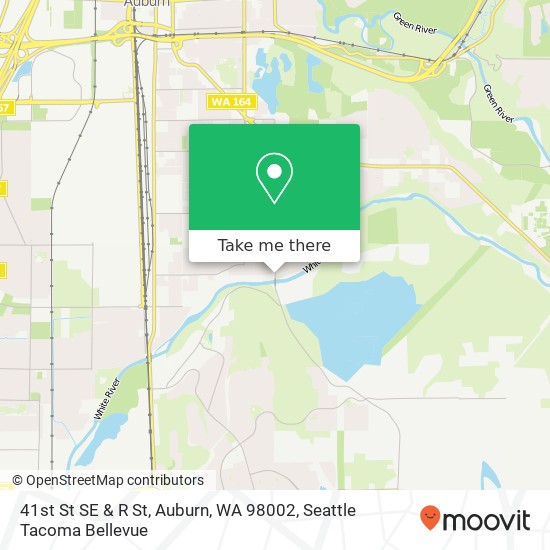 Mapa de 41st St SE & R St, Auburn, WA 98002