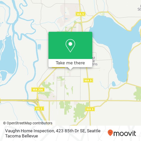 Mapa de Vaughn Home Inspection, 423 85th Dr SE