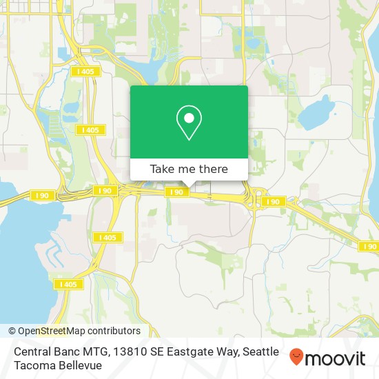 Mapa de Central Banc MTG, 13810 SE Eastgate Way