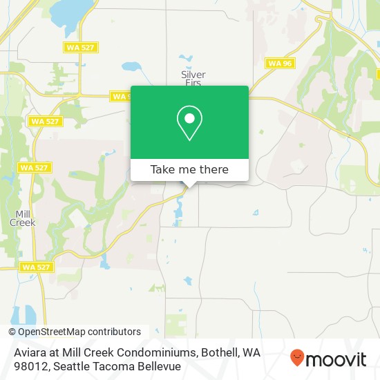 Mapa de Aviara at Mill Creek Condominiums, Bothell, WA 98012