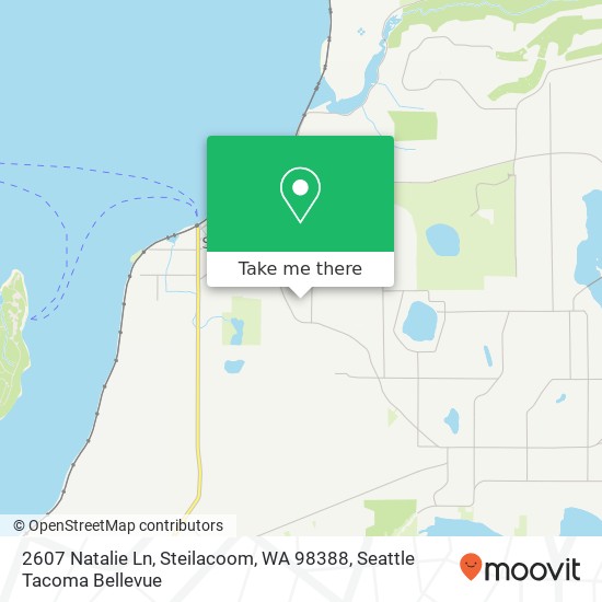 Mapa de 2607 Natalie Ln, Steilacoom, WA 98388