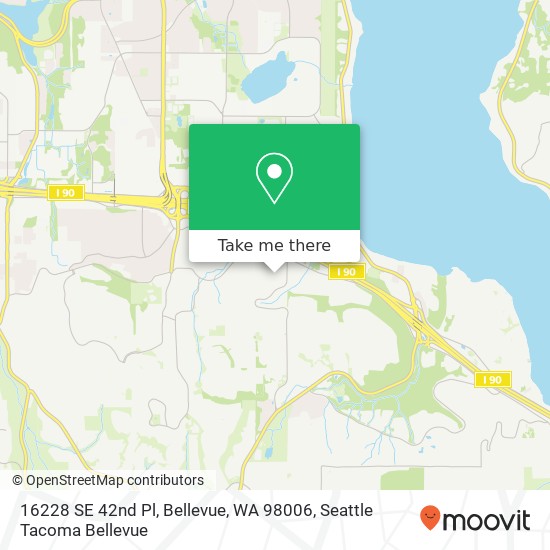 16228 SE 42nd Pl, Bellevue, WA 98006 map