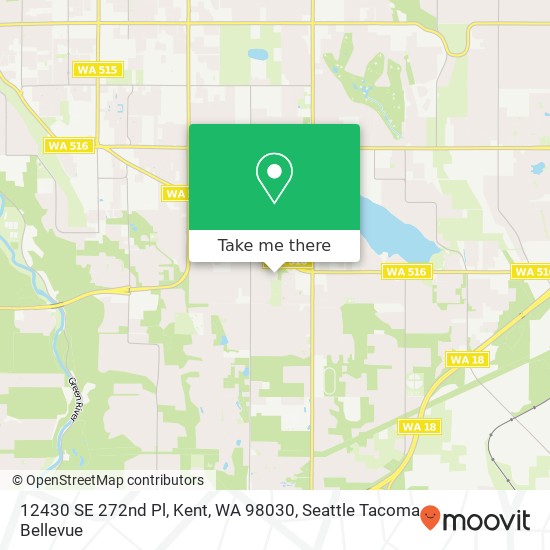 Mapa de 12430 SE 272nd Pl, Kent, WA 98030