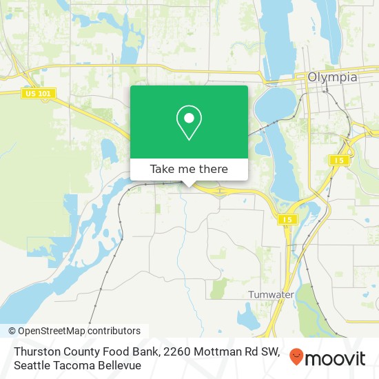 Thurston County Food Bank, 2260 Mottman Rd SW map