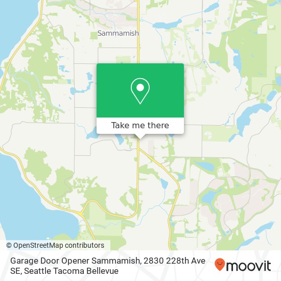 Mapa de Garage Door Opener Sammamish, 2830 228th Ave SE