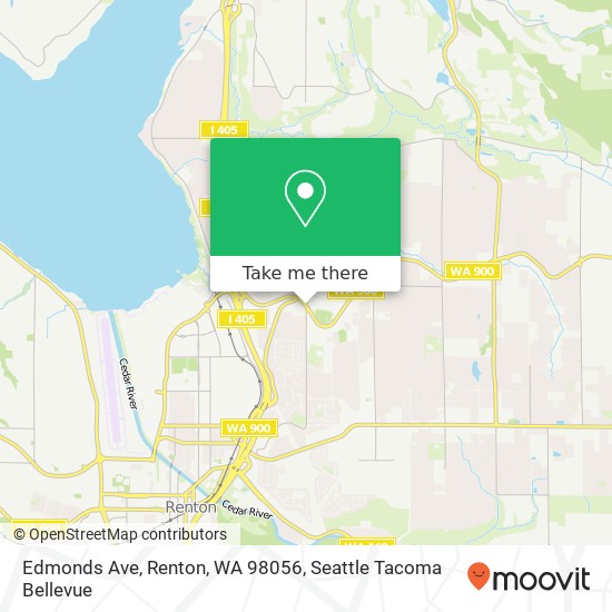 Mapa de Edmonds Ave, Renton, WA 98056