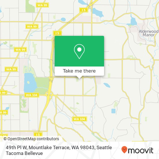 49th Pl W, Mountlake Terrace, WA 98043 map