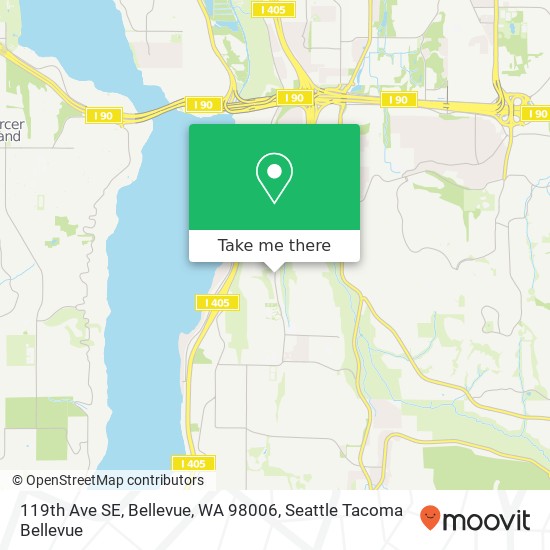 Mapa de 119th Ave SE, Bellevue, WA 98006