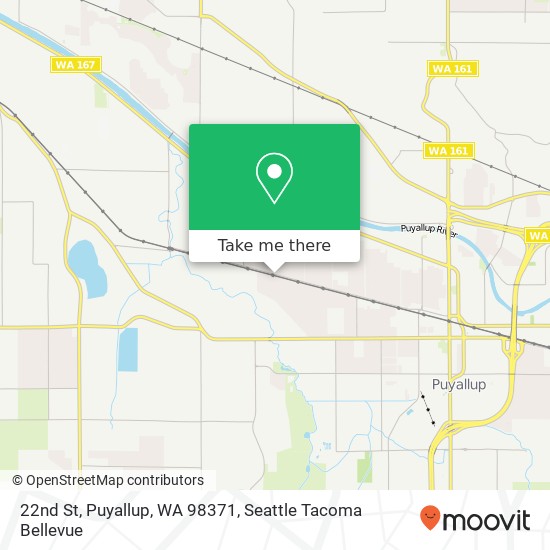 Mapa de 22nd St, Puyallup, WA 98371