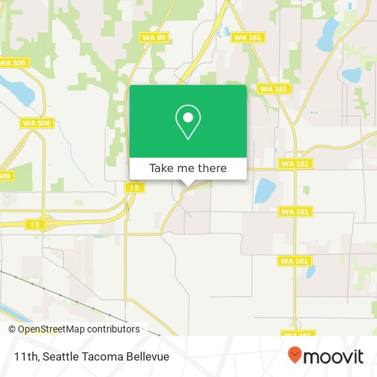 Mapa de 11th, 1415 11th Ave #11th, Milton, WA 98354, USA