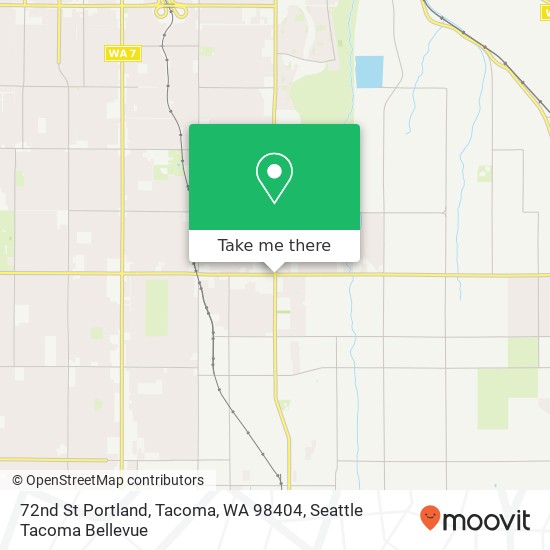 72nd St Portland, Tacoma, WA 98404 map