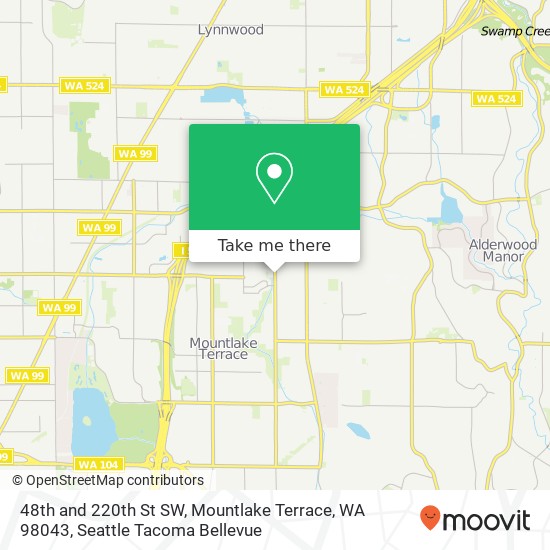 Mapa de 48th and 220th St SW, Mountlake Terrace, WA 98043
