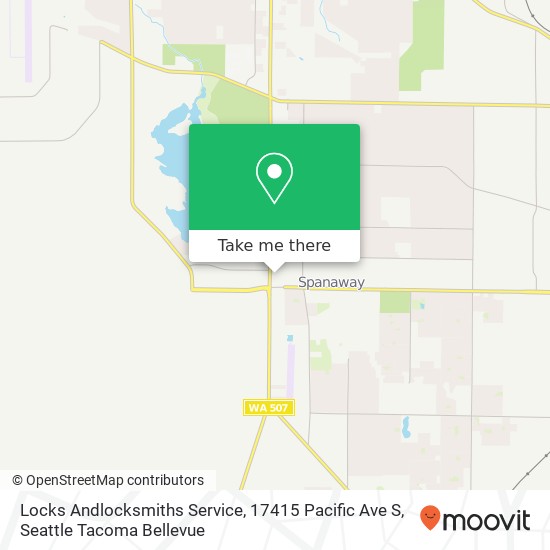 Mapa de Locks Andlocksmiths Service, 17415 Pacific Ave S