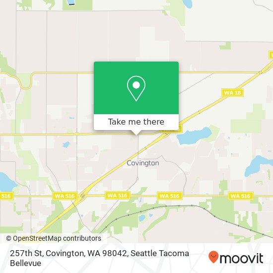 257th St, Covington, WA 98042 map