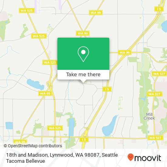 18th and Madison, Lynnwood, WA 98087 map
