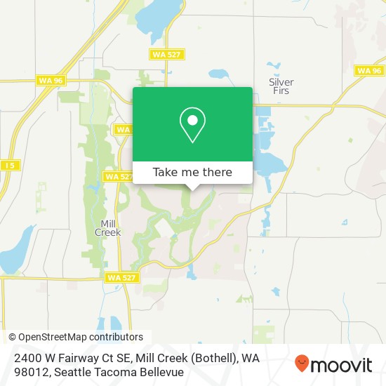 2400 W Fairway Ct SE, Mill Creek (Bothell), WA 98012 map