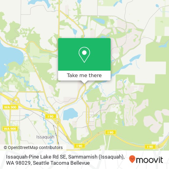 Mapa de Issaquah-Pine Lake Rd SE, Sammamish (Issaquah), WA 98029