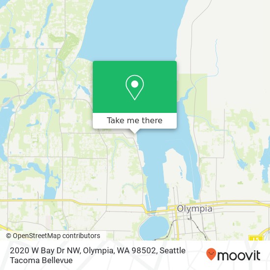 2020 W Bay Dr NW, Olympia, WA 98502 map