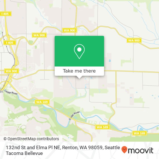 132nd St and Elma Pl NE, Renton, WA 98059 map