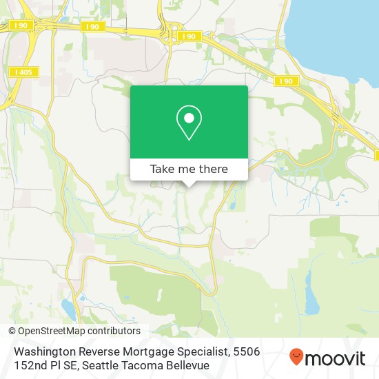 Washington Reverse Mortgage Specialist, 5506 152nd Pl SE map