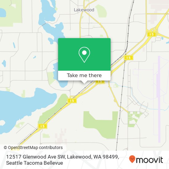 12517 Glenwood Ave SW, Lakewood, WA 98499 map