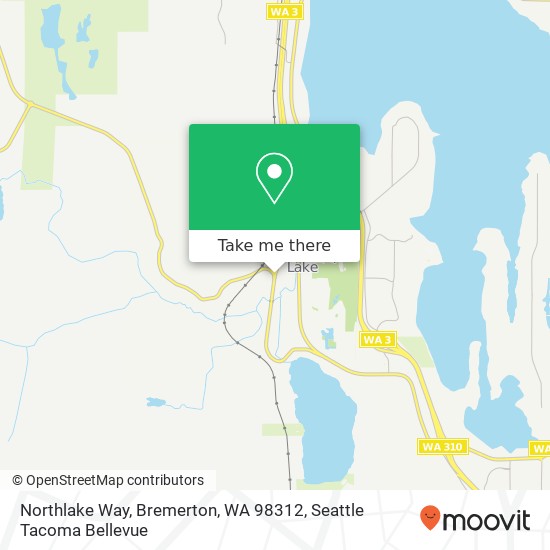 Mapa de Northlake Way, Bremerton, WA 98312