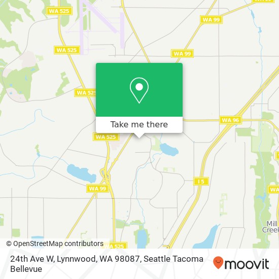 Mapa de 24th Ave W, Lynnwood, WA 98087