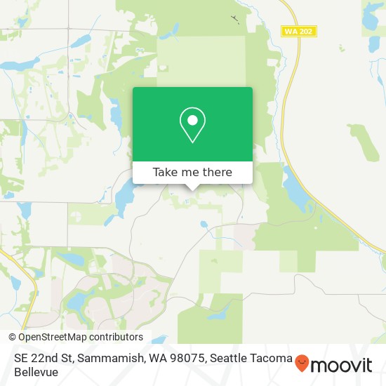Mapa de SE 22nd St, Sammamish, WA 98075