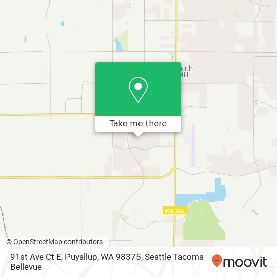 Mapa de 91st Ave Ct E, Puyallup, WA 98375