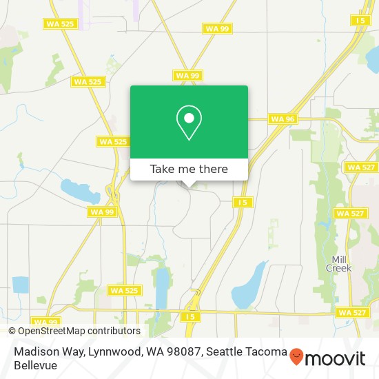 Mapa de Madison Way, Lynnwood, WA 98087