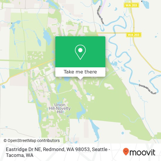 Eastridge Dr NE, Redmond, WA 98053 map