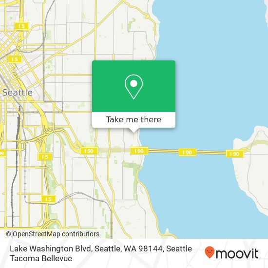 Lake Washington Blvd, Seattle, WA 98144 map