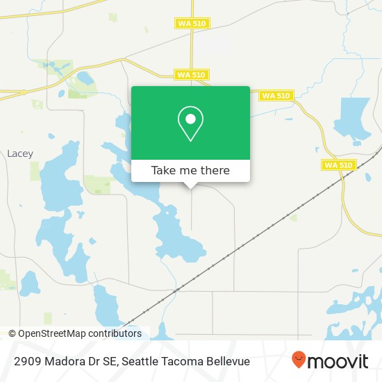 Mapa de 2909 Madora Dr SE, Lacey, WA 98503