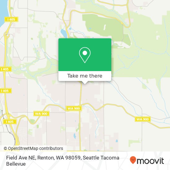 Field Ave NE, Renton, WA 98059 map